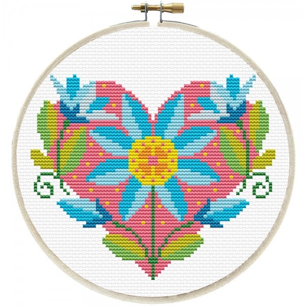 Kit Κεντήματος NeedleArt - Floral Heart #240.065