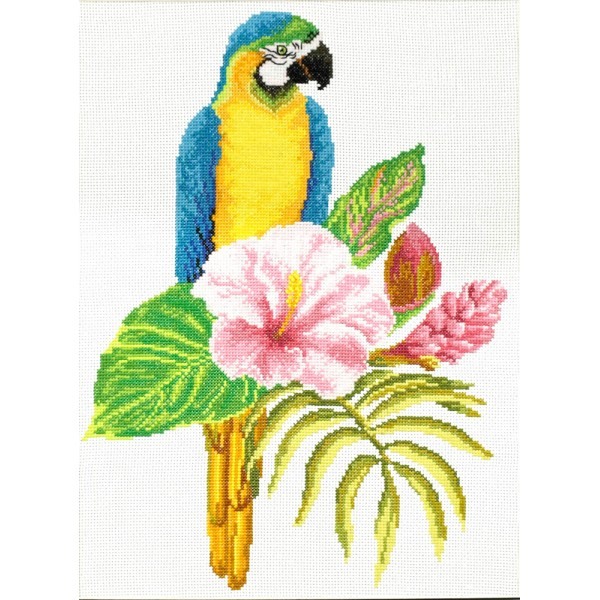 Kit Κεντήματος NeedleArt - Hibiscus Macaw #440.098