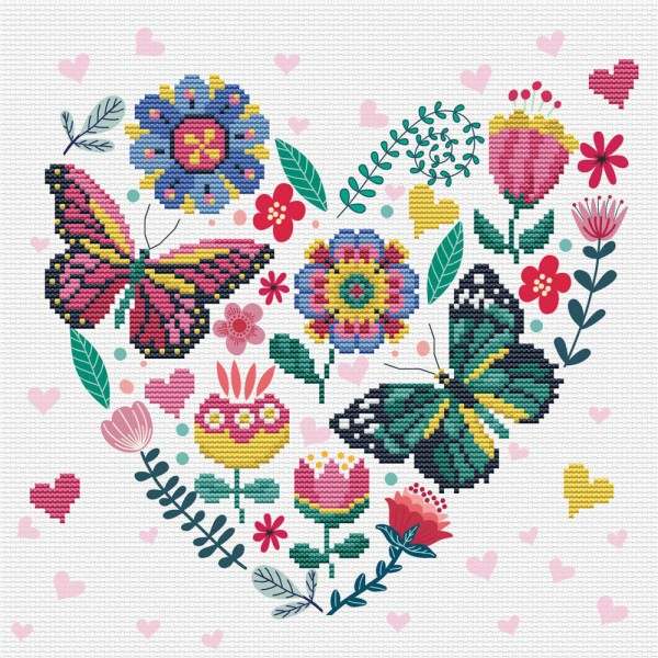 Kit Κεντήματος NeedleArt - Love Garden #650.042