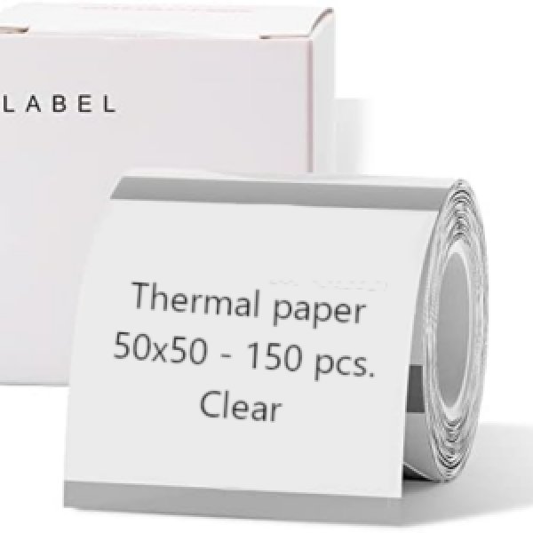 NIIMBOT THERMAL LABEL PAPER 50*50-150 TRANSPARENT