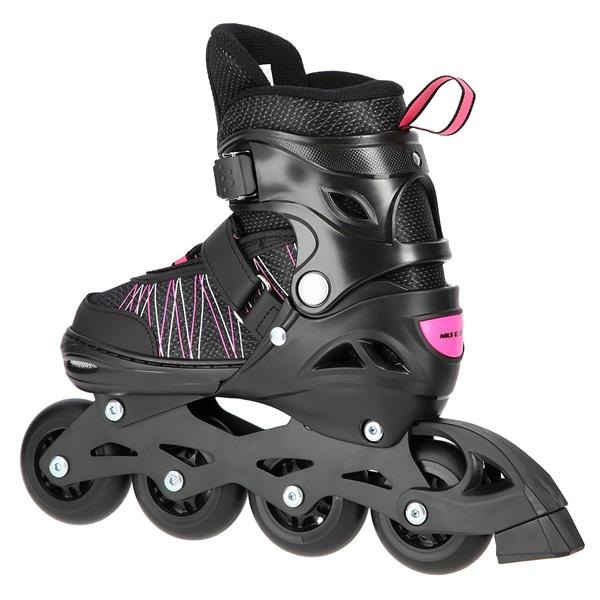 Nils Extreme Αυξ. Πατίνια Roller NH11912 A 2σε1 In-Line Skates/HokeyIce Skates Μαύρο/Ροζ