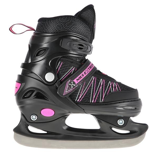 Nils Extreme Αυξ. Πατίνια Roller NH11912 A 2σε1 In-Line Skates/HokeyIce Skates Μαύρο/Ροζ