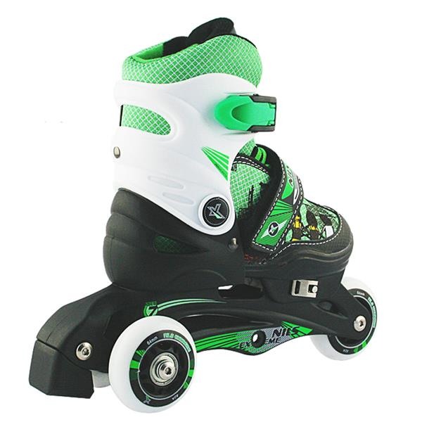 Nils Extreme Αυξ. Πατίνια Roller NJ9128 2 σε 1 In-Line Skates/Hockey Πράσινο