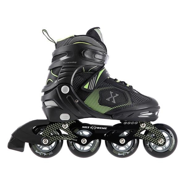 Nils Extreme Αυξ. Πατίνια Roller NA 9080 In-Line Skates Μαύρο/Πράσινο 