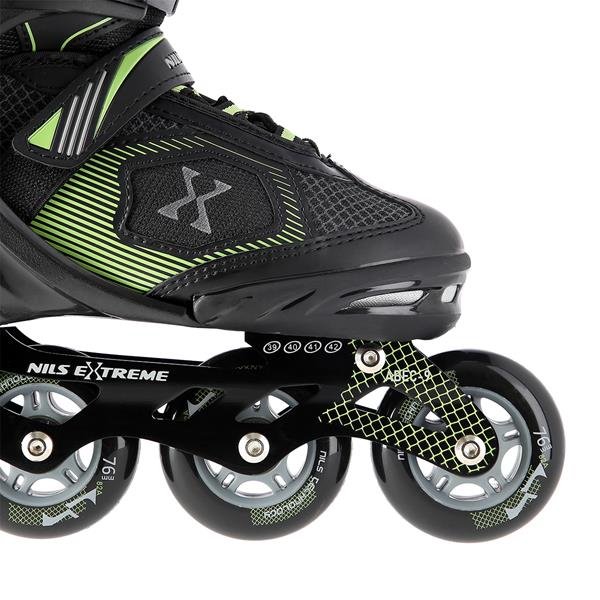 Nils Extreme Αυξ. Πατίνια Roller NA 9080 In-Line Skates Μαύρο/Πράσινο 