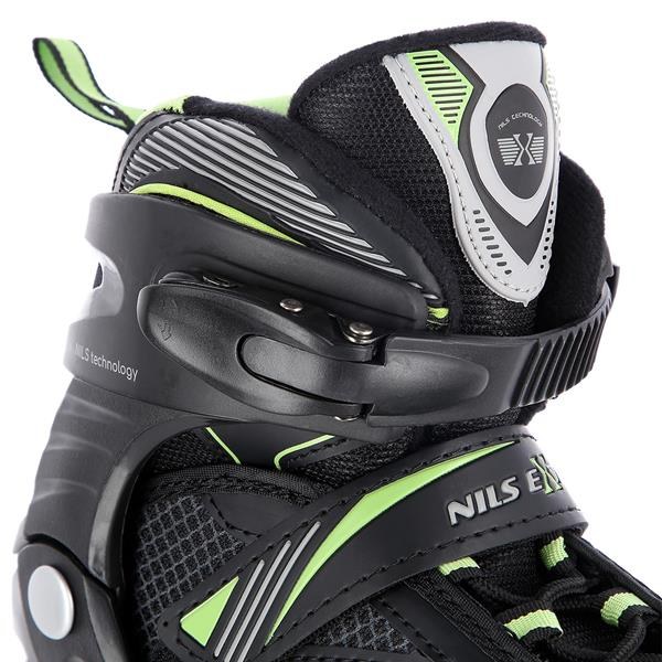 Nils Extreme Αυξ. Πατίνια Roller NA 9080 In-Line Skates Μαύρο/Πράσινο 