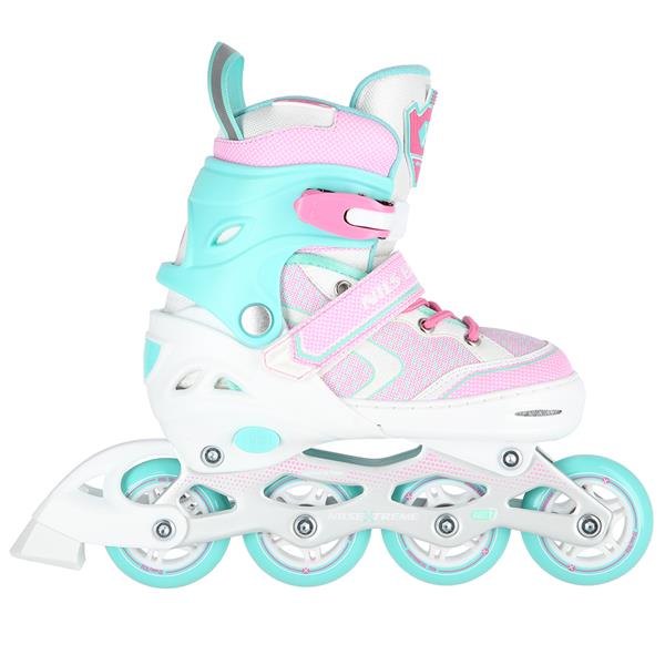 Nils Extreme Αυξ. Πατίνια Roller NA 14198 In-Line Skates Λευκό/Τιρκουάζ