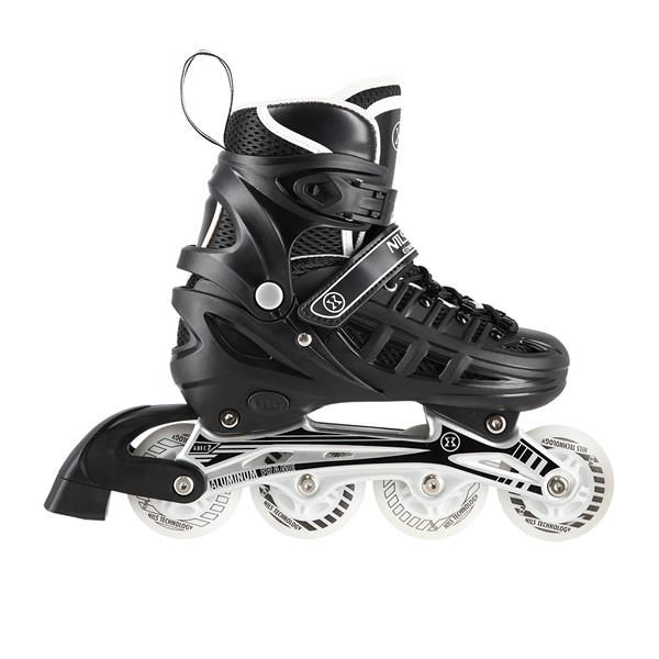 Nils Extreme Αυξ. Πατίνια Roller NH10905 Σετ 4 σε 1 In-Line Skates Μαύρο LED