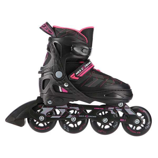 Nils Extreme Αυξ. Πατίνια Roller NA 11002 In-Line Skates Μαύρο/Ροζ