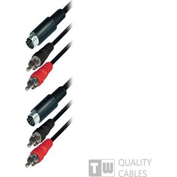 TrustWire AV Cable S-Video/2x RCA male - S-Video/2x RCA male 1.5m #52011979