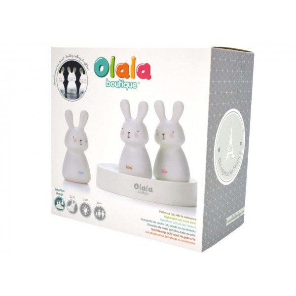 Olala Boutique - 3 Nomad night lights, LED - Trio White #1180034