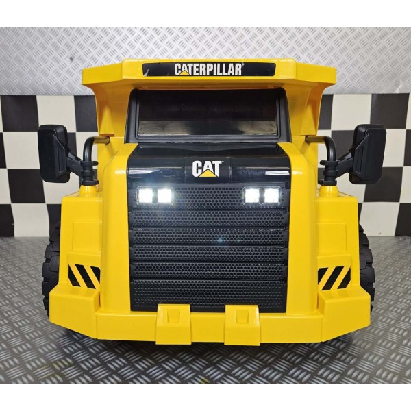 Παιδικό Caterpillar Ανατρεπόμενο 12V Κίτρινο