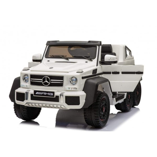 Παιδικό Αυτοκίνητο Mercedes Benz G63 AMG 4X4 (6 Ρόδες) 12V Λευκό