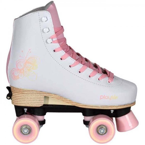 PLAYLIFE Classic Pale Rose Αυξ. Roller Skates Λευκό-Ροζ #19.880329