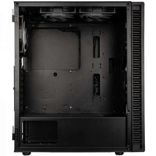 Kolink Observatory HF Plus Mesh ARGB PWM Midi Tower Case - Black (with 6x120mm ARGB PWM Fans)