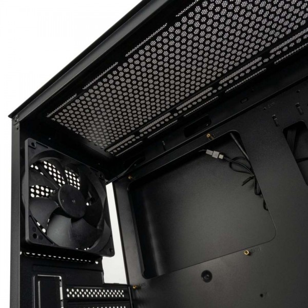 Kolink Observatory HF Mesh PWM Midi Tower Case - Black (with 3x120mm black PWM Fans)