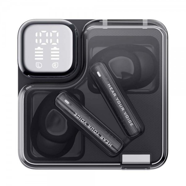 QCY Melobuds Neo Black - TWS BT Earbuds with LED Display, Dual Connection, Anti-air calls 7h