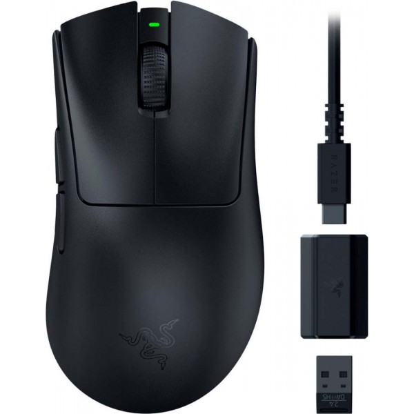 Razer DEATHADDER V3 HYPERSPEED - 55g Ultralight Wireless Gaming Mouse - 100h Battery - 26K DPI