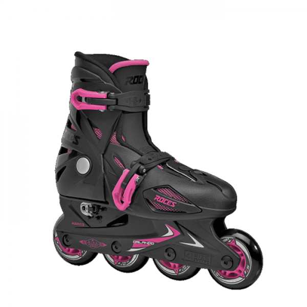 Roces Orlando III Αυξ. Inline Skates Μαύρο-Ροζ #18.400687/BP