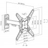 SBOX SWIVEL WALL MOUNT 13' - 43' / 33 - 109CM VESA MAX 200x200