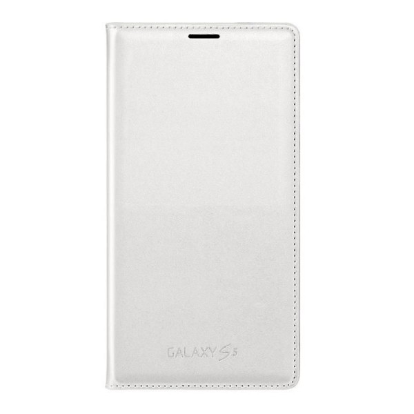 Θήκη Samsung Galaxy S5 - Samsung Flip Wallet Case Λευκό #EF-WG90 