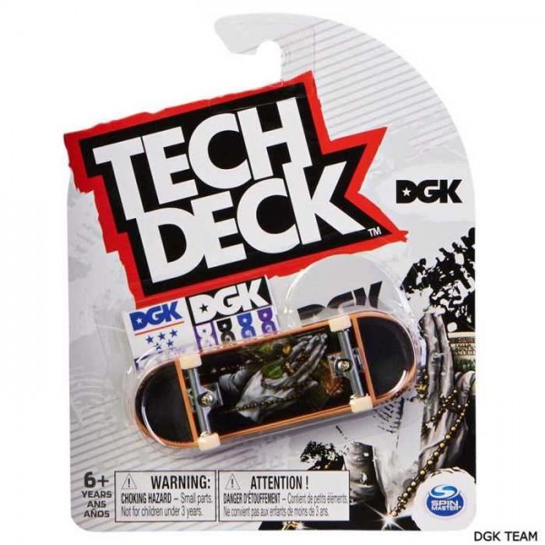 Tech Deck Μινιατούρα Τροχοσανίδα με Ανταλλακτικά DGK Team #32.013600