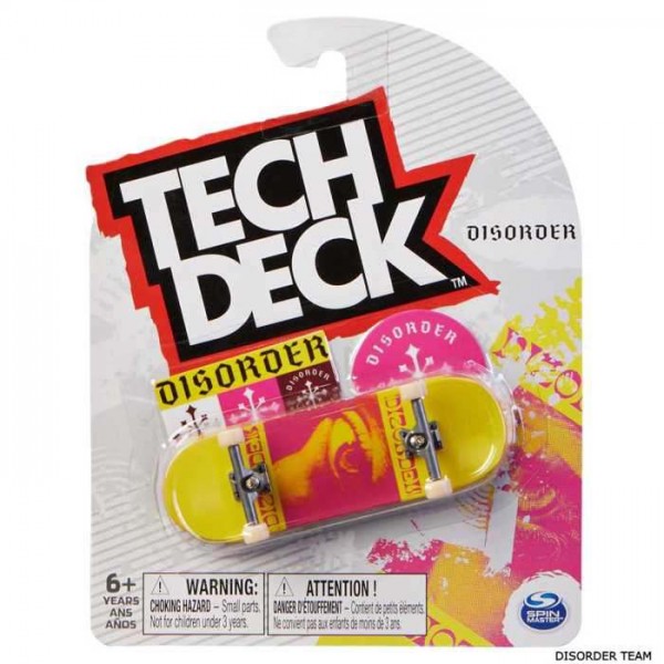 Tech Deck Μινιατούρα Τροχοσανίδα με Ανταλλακτικά Disorder Team #32.013600