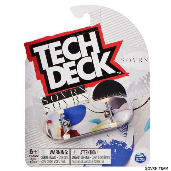 Tech Deck Μινιατούρα Τροχοσανίδα με Ανταλλακτικά Sovrn Team #32.013600