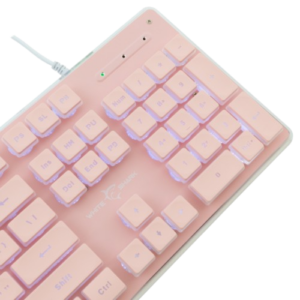 WHITE SHARK LED KEYBOARD GK-003141 TACHI US LAYOUT PINK