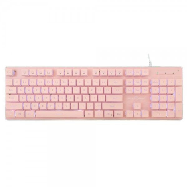 WHITE SHARK LED KEYBOARD GK-003141 TACHI US LAYOUT PINK