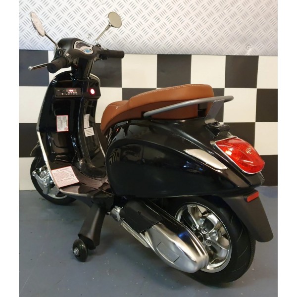 Παιδική Μηχανή Vespa Scooter Primavera 12V Μαύρο