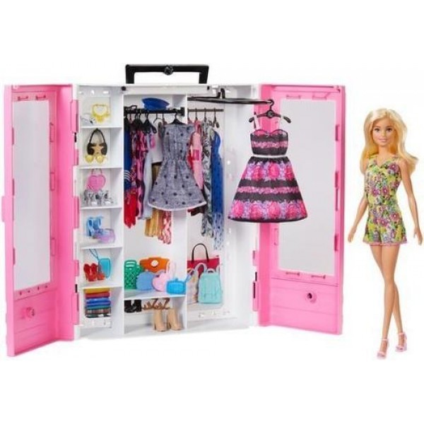 Mattel Barbie Fashionistas - Νέα Ντουλάπα Της Barbie Με Κούκλα #GBK12