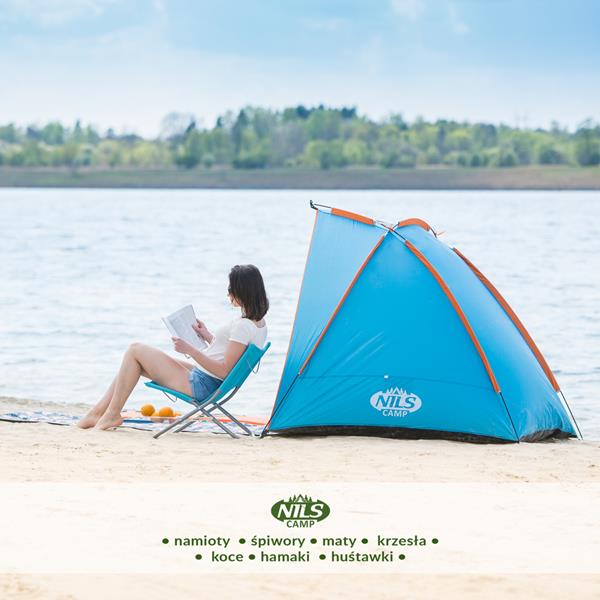 Τέντα Παραλίας NILS Camp Pop UP NC8030 Μπλε 260x120x120