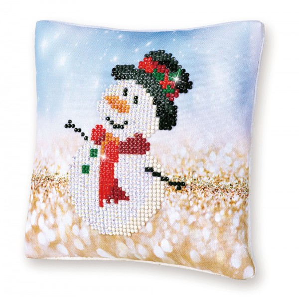 Ψηφιδωτό Mini Pillow Diamond Dotz - Snowman Top Hat DDP2.033