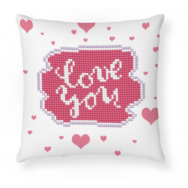 Ψηφιδωτό Mini Pillow Diamond Dotz - Love You DDP2.039