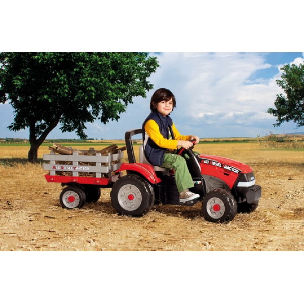 Ποδοκίνητο Τρακτέρ Peg Perego Maxi Diesel Tractor With Trailer#CD0551