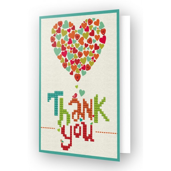 Diamond Dotz - Greeting Cards Thank You Heart DDG.005