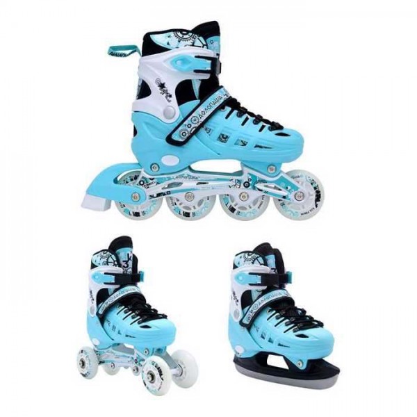 ΑΘΛΟΠΑΙΔΙΑ Αυξ. Πατίνια Roller 10305 3 in 1 In-Line Skates Μέντα