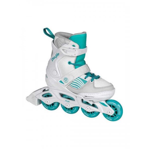 PLAYLIFE Light Breeze Αυξ. Πατίνια Roller In-Line Skates Λευκά