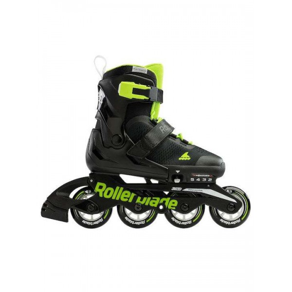 ROLLERBLADE Microblade Αυξ. Πατίνια Roller In-Line Skates Μαύρο-Πράσινο