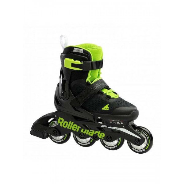 ROLLERBLADE Microblade Αυξ. Πατίνια Roller In-Line Skates Μαύρο-Πράσινο