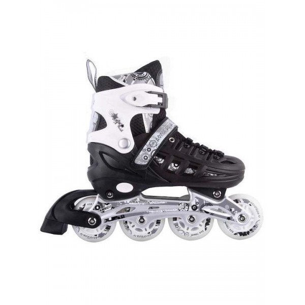 ΑΘΛΟΠΑΙΔΙΑ Αυξ. Πατίνια Roller In-Line Skates Μαύρα