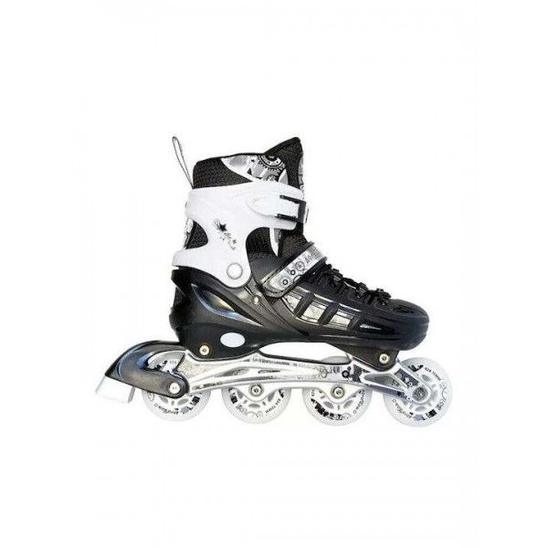 ΑΘΛΟΠΑΙΔΙΑ Αυξ. Πατίνια Roller In-Line Skates Μαύρα