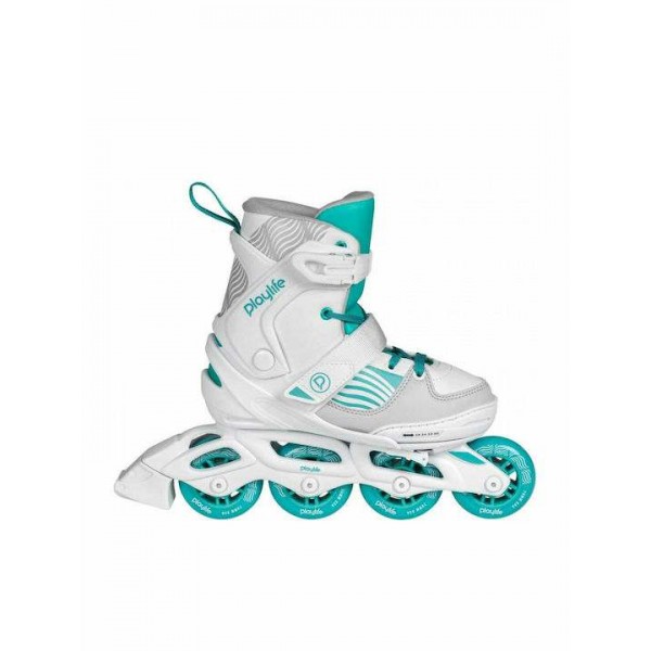 PLAYLIFE Light Breeze Αυξ. Πατίνια Roller In-Line Skates Λευκά