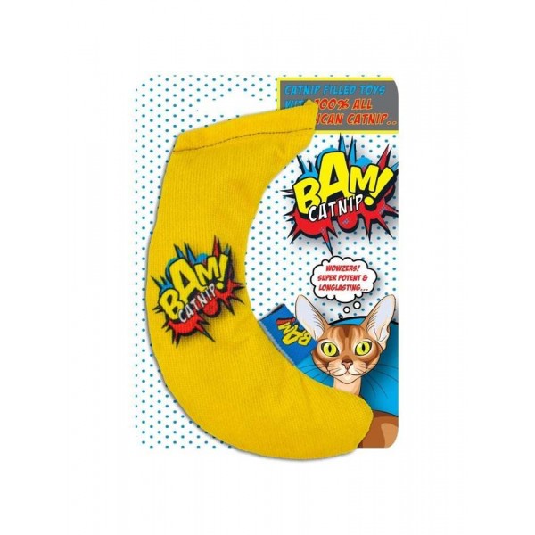 BAM! - Toy with Catnip - 16 cm - Banana