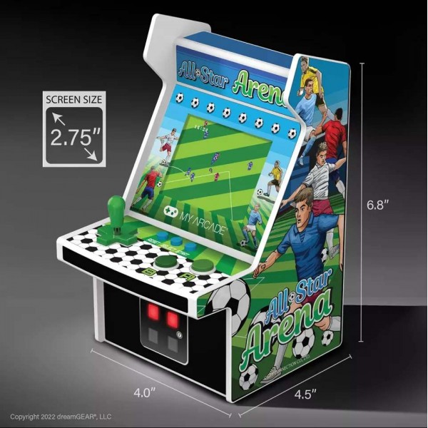 MY ARCADE - MICRO PLAYER 6.75" ALL-STAR ARENA COLLECTIBLE RETRO (307 GAMES IN 1)