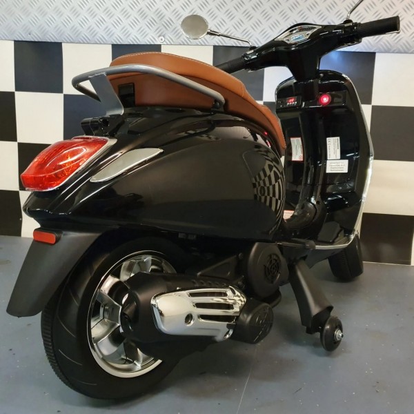 Παιδική Μηχανή Vespa Scooter Primavera 12V Μαύρο