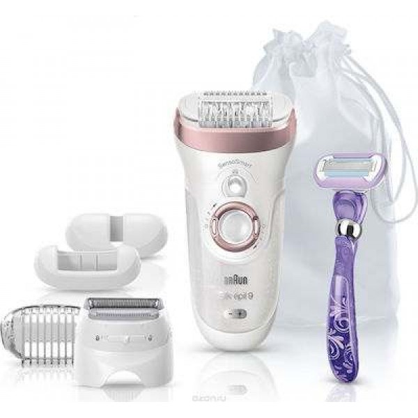 Braun Silk Epil Series 9 Sensosmart Σετ Αποτρίχωσης Epilator για Πρόσωπο, Σώμα & Μπικίνι 9-870